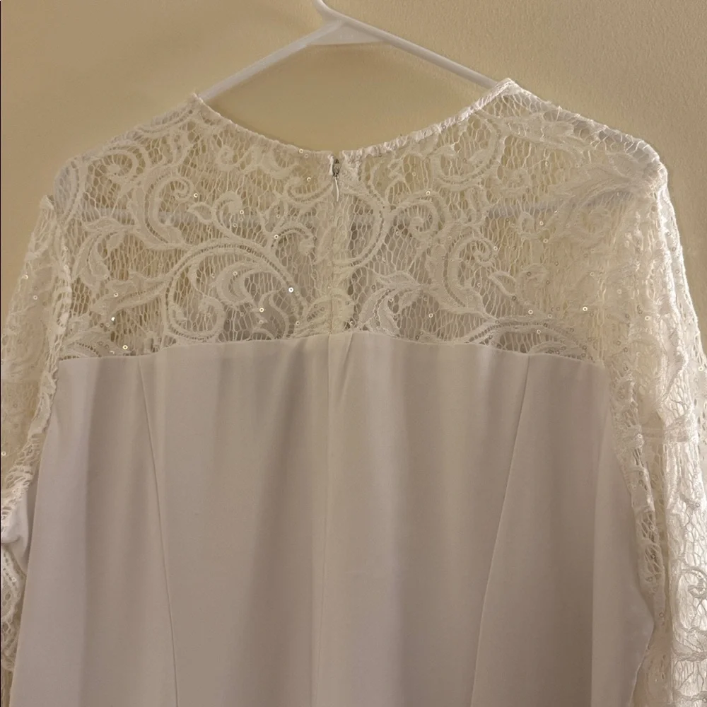 R&M Richards White Evening Dress - Picture 4 of 8